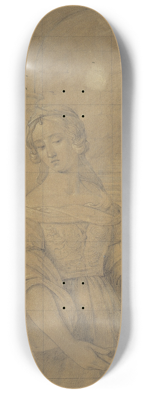 Friedrich Wilhelm Schadow - The Daughter of Herodias 8.25 inch art skate deck