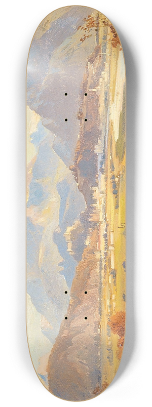 Friedrich Zeller - View of Salzburg 8.25 inch art skate deck