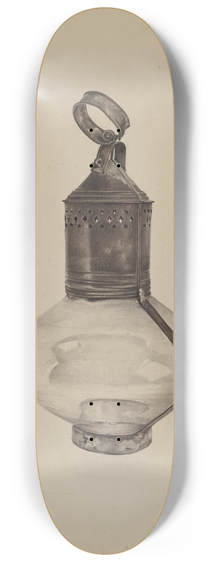 G.A. Spangenberg - Ships Lantern 8.25 inch art skate deck