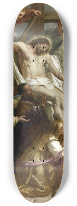 Gaspar de Crayer - The Descent from the Cross 8.25 inch art skate deck