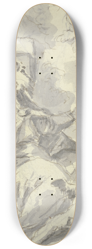 Gaspare Diziani - Holy bishop 8.25 inch art skate deck