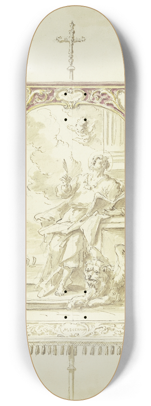Gaspare Diziani - Mark the Evangelist 8.25 inch art skate deck