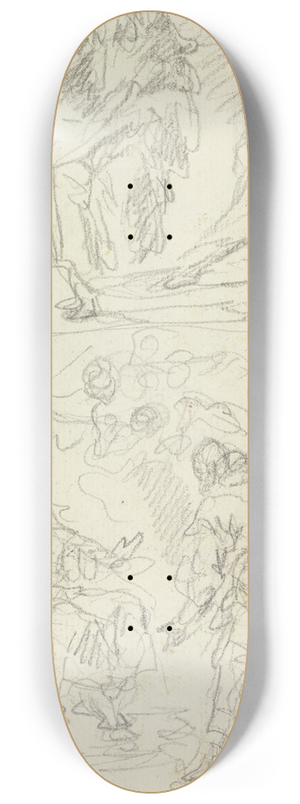 Gaspare Diziani - Untertan vor einem Herrscher 8.25 inch art skate deck
