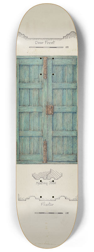 Geoffrey Holt - Doors (Inside View) 8.25 inch art skate deck