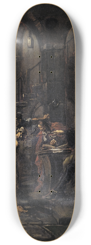 Alessandro Magnasco - Brutal Interrogation 8.25 inch art skate deck