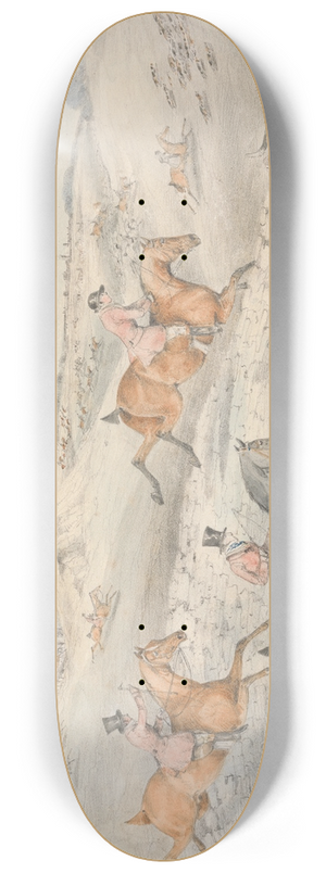 George Alken - Foxhunting; Full Cry 8.25 inch art skate deck