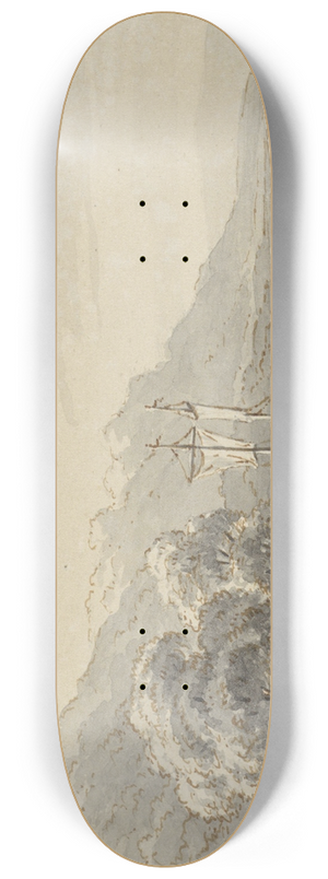 George Andries Roth - Rivierlandschap 8.25 inch art skate deck