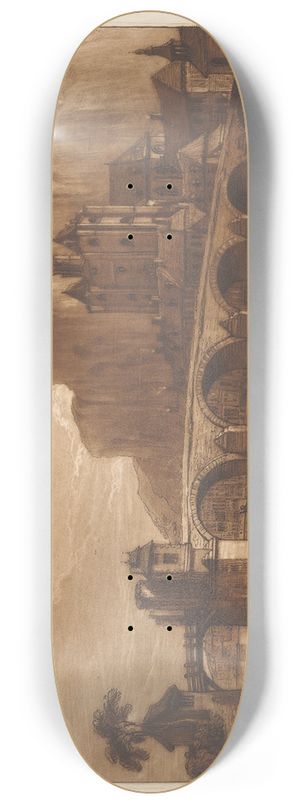 George Arnald - Dinant, No. 1: Southwest View 8.25 inch art skate deck