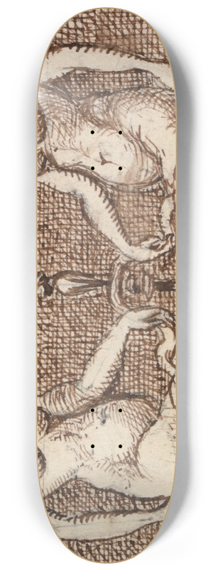George Augustus Sala - Two Mermaids 8.25 inch art skate deck
