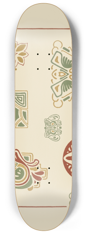 George Auriol - Abstract design based on organic shapes 8.25 inch art skate deck
