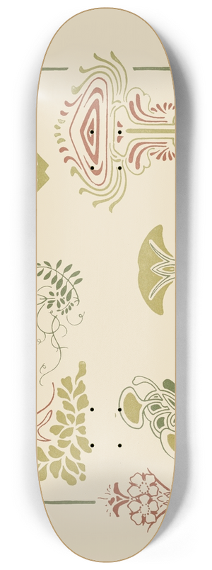 George Auriol - Abstract design based on organic shapes 8.25 inch art skate deck