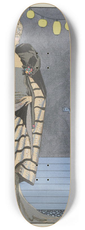 George Barbier - Evening Attire. 8.25 inch art skate deck