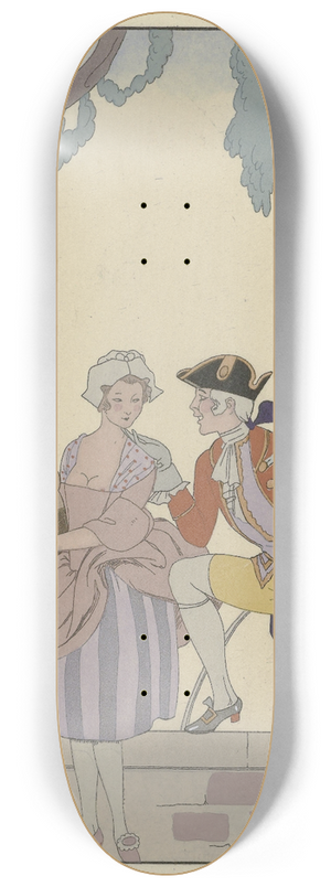 George Barbier - La Cruche caffe 8.25 inch art skate deck