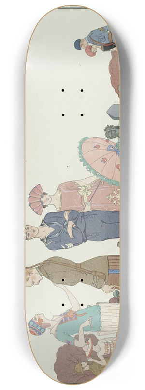 George Barbier - Les allis  Versailles 8.25 inch art skate deck