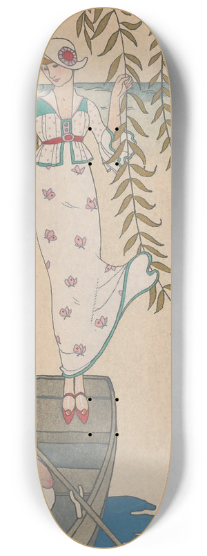 George Barbier - Midi Sur Leau 8.25 inch art skate deck