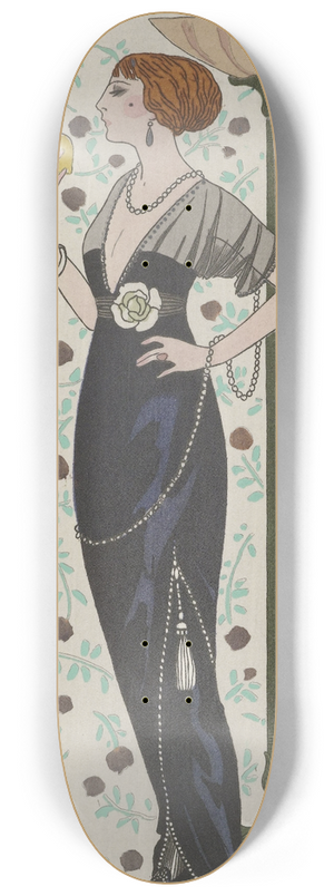 George Barbier - Robe du soir.. 8.25 inch art skate deck