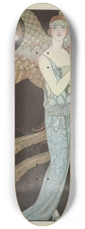 George Barbier - Sortilges ; Robe du soir, de Beer 8.25 inch art skate deck