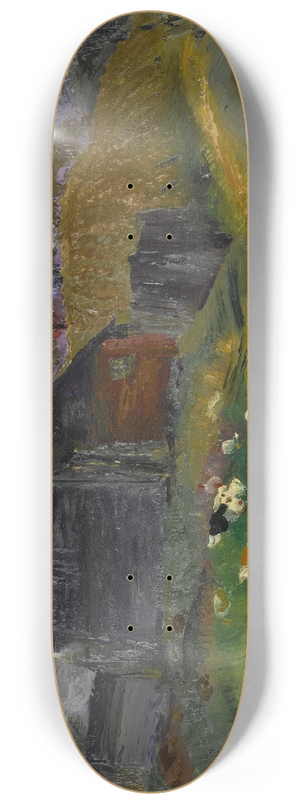 George Bellows - Old Barn, Shady Valley 8.25 inch art skate deck