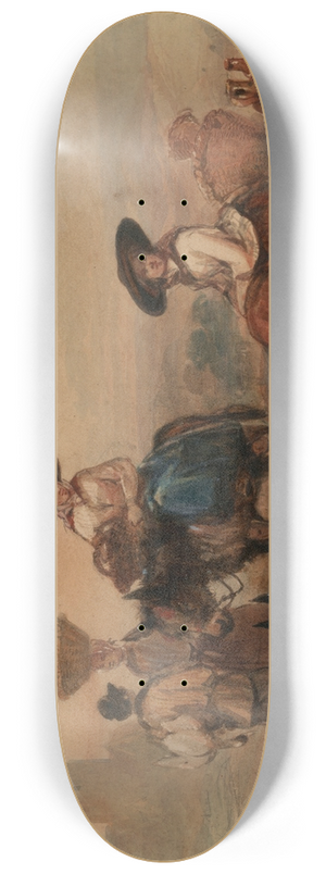 George Bryant Campion - Spanish Peasants 8.25 inch art skate deck