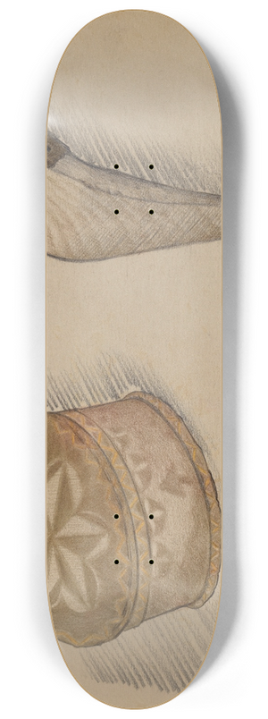 George B. Wally - Box and Basket Implement 8.25 inch art skate deck