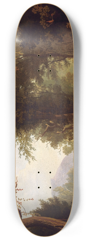 George Caleb Bingham - Landscape with Cattle 8.25 inch art skate deck