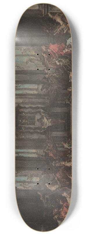 Alessandro Magnasco - Interior of a Synagogue 8.25 inch art skate deck