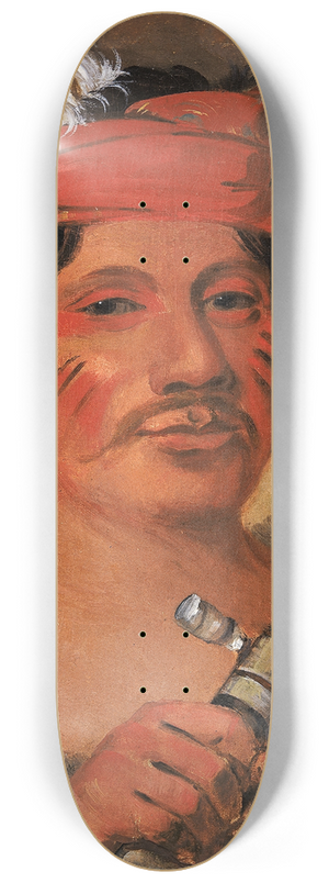 George Catlin - Seneca Steele, a Great Libertine 8.25 inch art skate deck