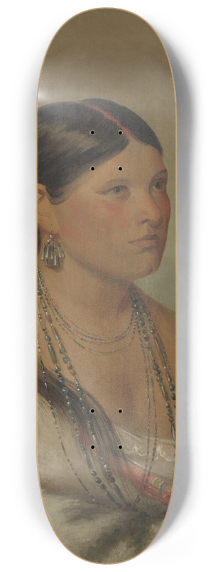 George Catlin - The Female Eagle  Shawano 8.25 inch art skate deck