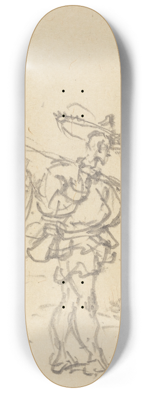George Chinnery - A Chinese Peasant 8.25 inch art skate deck