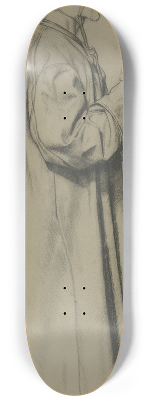 Fritz Boehle - Dante stehend mit Lorbeerkranz 8.25 inch art skate deck