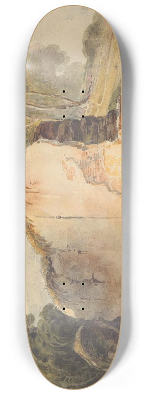 George Chinnery - A River Scene 8.25 inch art skate deck