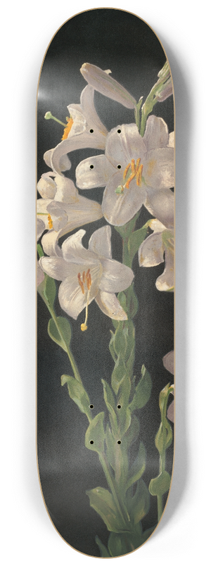 George Cochran Lambdin - Easter Lily 8.25 inch art skate deck