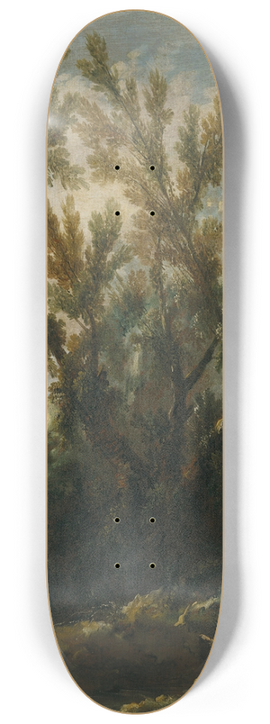 Alessandro Magnasco - Landscape with Figures 8.25 inch art skate deck