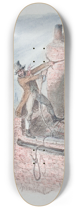 George Cruikshank - The Last Chance 8.25 inch art skate deck