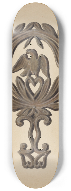 Fritz Boehmer - Flat Iron Holder 8.25 inch art skate deck