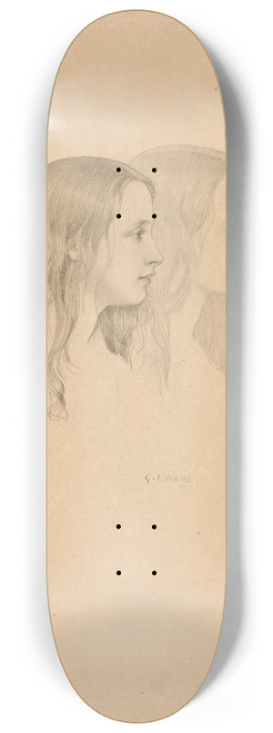 George Frederic Watts - Untitled 8.25 inch art skate deck