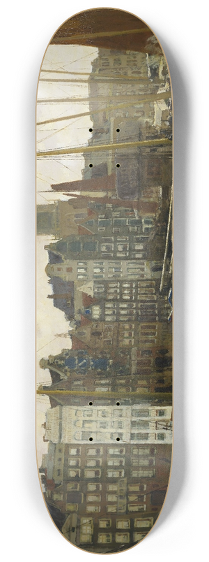 George Hendrik Breitner - The Damrak, Amsterdam 8.25 inch art skate deck