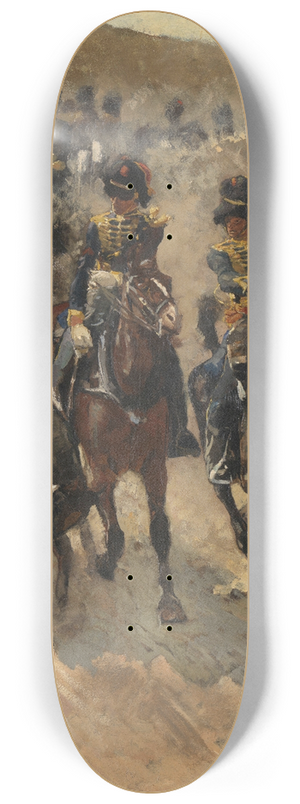 George Hendrik Breitner - The Yellow Riders 8.25 inch art skate deck