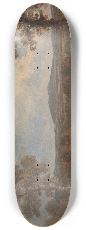 George Howland Beaumont - Landscape with Figures in the Foreground 8.25 inch art skate deck