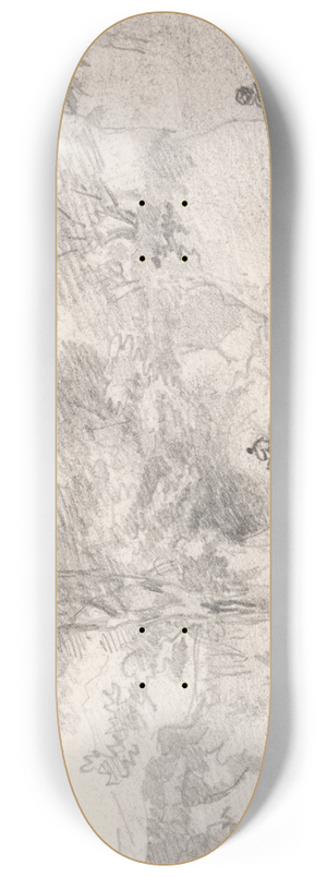 George Howland Beaumont - Lane with Figures 8.25 inch art skate deck