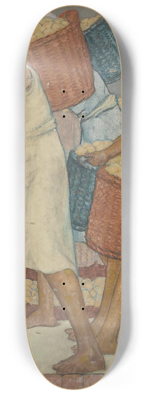 Fritz Erler - Frauen bei der Apfelernte 8.25 inch art skate deck