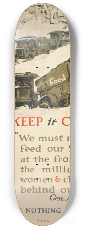 George Illian - Keep it coming  waste nothing 8.25 inch art skate deck