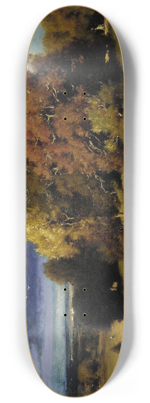 George Inness - Autumn Oaks 8.25 inch art skate deck