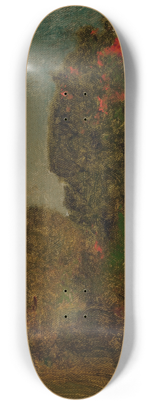 George Inness - Autumn Trees 8.25 inch art skate deck