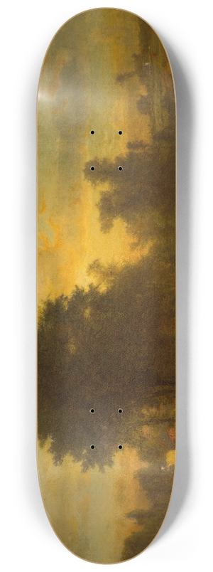 George Inness - Farm at Sundown 8.25 inch art skate deck