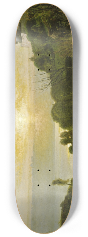 George Inness - Lake Albano 8.25 inch art skate deck