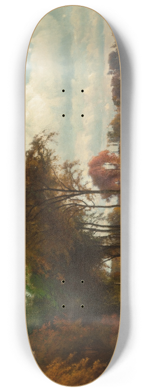 George Inness - Landscape with Cattle 8.25 inch art skate deck