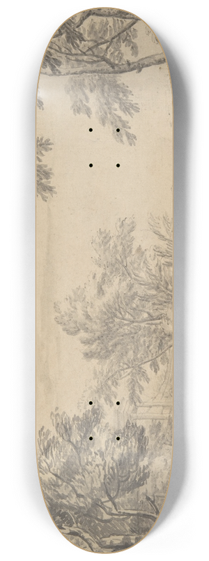 George Lambert - Classical Landscape 8.25 inch art skate deck