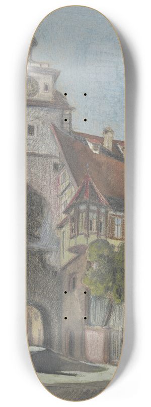 Fritz Hoeber - Rdertor in Rothenburg 8.25 inch art skate deck