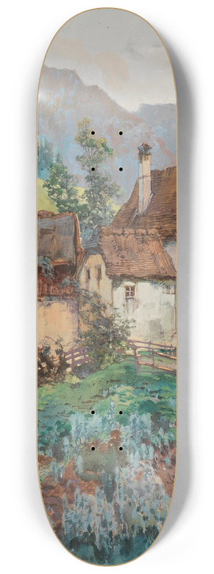Fritz Lach - A farmhouse in Losenstein near Steyr in Upper Austria 8.25 inch art skate deck Fritz Lach - A farmhouse in Losenstein near Steyr in Upper Austria 8.25 inch art skate deck
